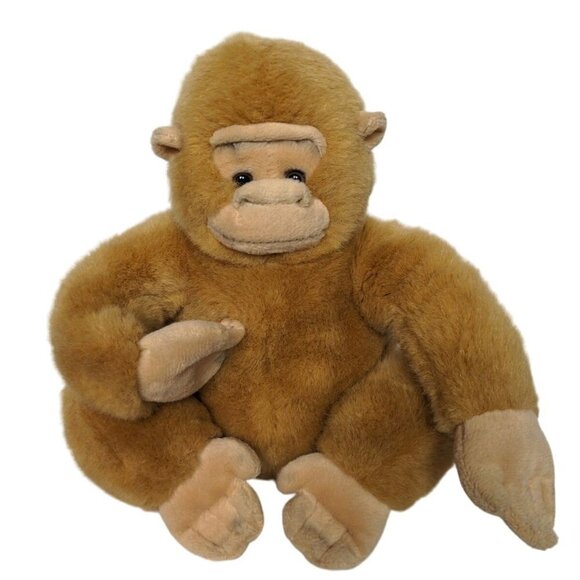 Goffa International Tan Brown Monkey Plush 9.5" - Picture 1 of 7